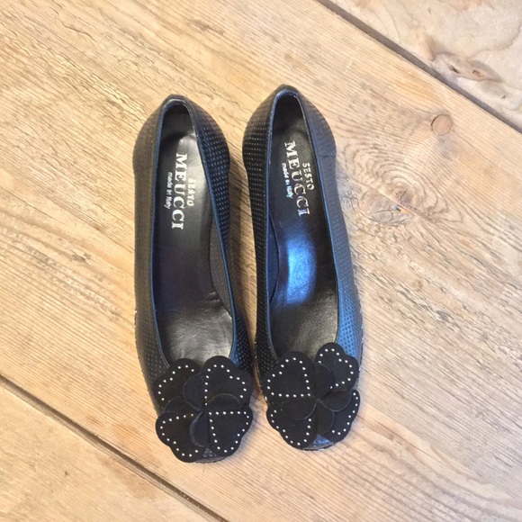 Sesto Meucci Mailie Leather Epadrilles Size 6 - Picture 2 of 5